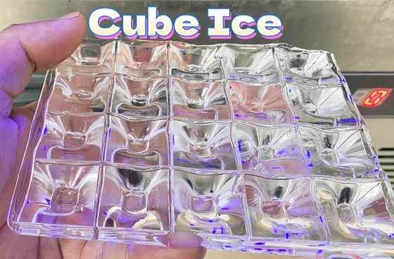 BLG Commercial 40kg/24h Cube Ice Machine 8kg Storage Capacity 220V Energy Saving Compressor Plug Customizable Automatic