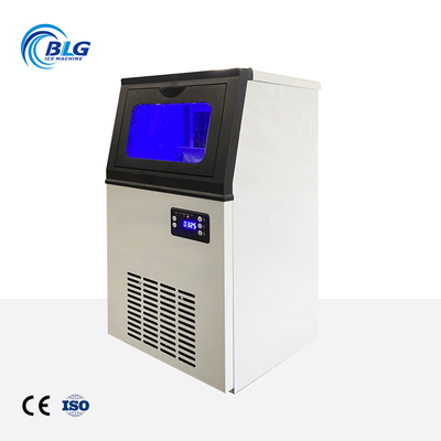 BLG Commercial Automatic Cube Ice Machine 50kg/24h Output 8kg Storage Capacity 220V Energy Saving Compressor Customizable Plug