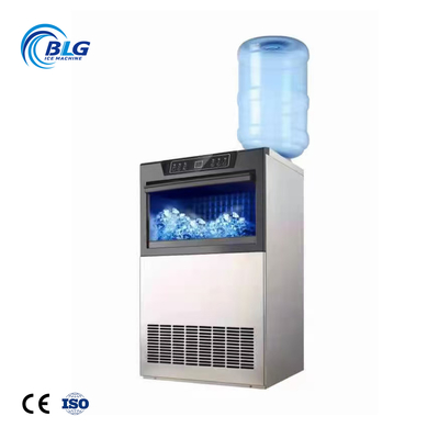 BLG Commercial 40kg/24h Cube Ice Machine 6kg Storage Capacity 220V Energy Saving Compressor Plug Customizable Automatic