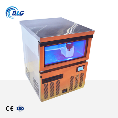 BLG Commercial 40kg/24h Cube Ice Machine 6kg Storage Capacity 220V Energy Saving Compressor Plug Customizable Automatic
