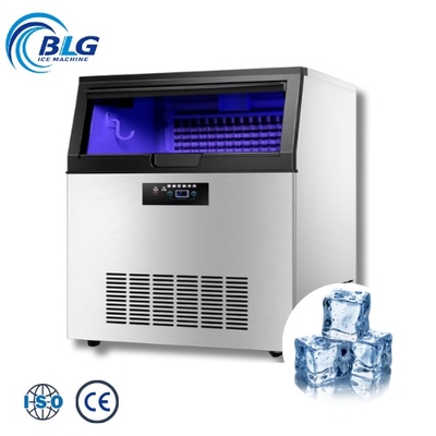 BLG CE Certificate Under Counter Commercial 50kg Cube Ice Machine With 8kg Storage Bin and Automatic Cleaning, Plug Customizable
