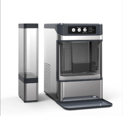 BLG Commercial Electric Ice Maker Machine 17KG Daily Chewing Ice 33lbs Cube Storage Capacity Nugget Ice for Restaurant Home Use