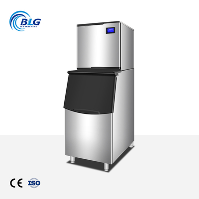 BLGC Commercial Stainless Steel High-Capacity Ice Cream Machine 500kg/Day Automatic Crystal Ice Cube Maker Water As Raw Material