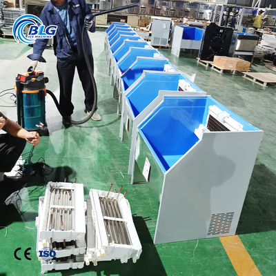 BLG 400kg Spray Ice Square Big Cube Ice Crystal 30*30*30mm Stainless Steel Whisky bar 500kg Ice Storage Machine China Factory