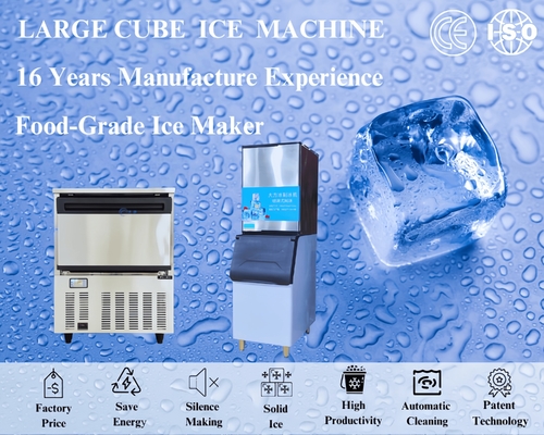 BLG Commercial Compact Ice Maker 400kg Ice Storage Capacity 500Kg Water Spray Energy Saving Large Full Cube Ice for Sale