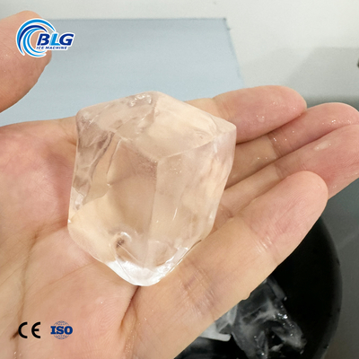 BLG 80 Kg Ice Production Large Full Cube Ice Maker Water Spray Commercial Compact Ice Machine with 30kg Storage Bin for Sale