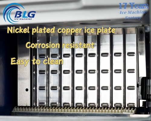 BLG Commercial 100KG/24H Fully Automatic Integrated Spray Cylindrical Ice Machine 20KG Storage 220V Gourmet Ice  Compressor