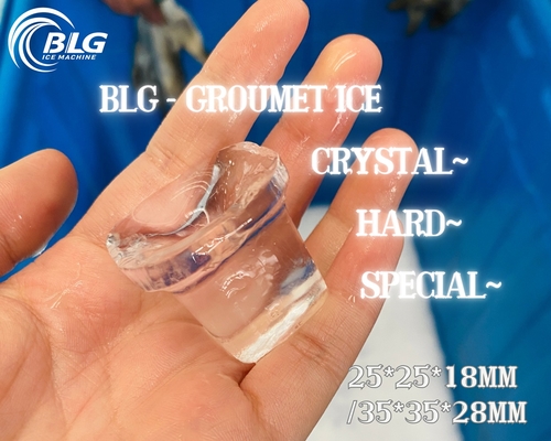 BLG 220V Automatic Stainless Steel 100Kg Commercial Pure Cylindrical Ice Making Machine for Bar Slow-Melting Cubes Use