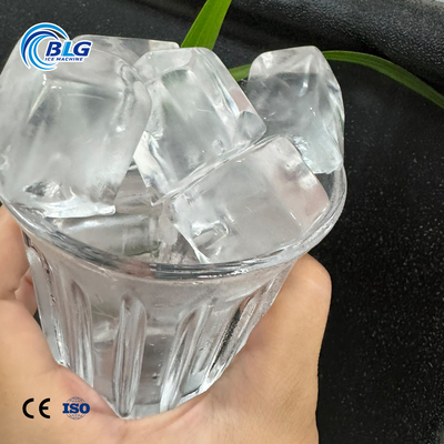 BLG High Quality Intelligent Air-cooled 100kg Automatic Crystal Commercial Full Big Cube Ice Machine for Home/shop Cold Drinks