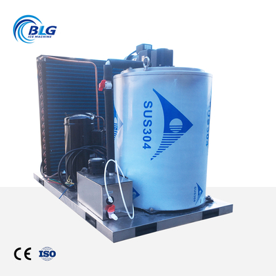 BLG High Quality Energy-efficient Stainless Steel Air-cooled 1.5Ton Automatic Flake Ice Machine for Concrete Cooling Industrial