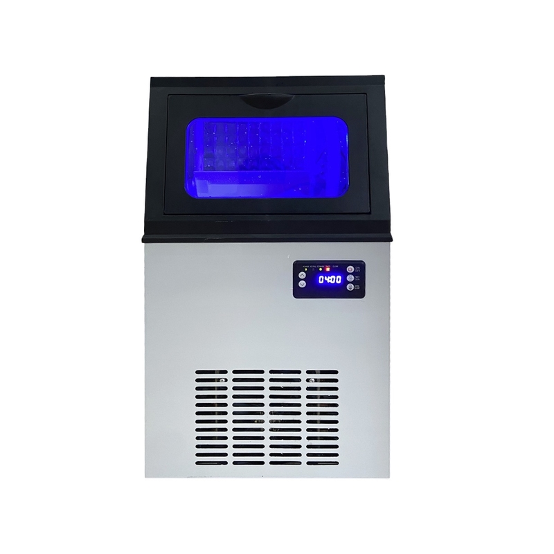 BLG Commercial Automatic Cube Ice Machine 50kg/24h Output 8kg Storage Capacity 220V Energy Saving Compressor Customizable Plug