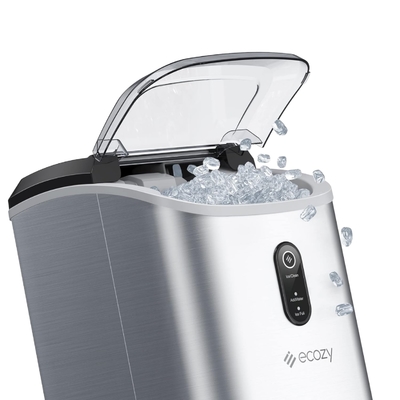 BLG Commercial Electric Ice Maker Machine 17KG Daily Chewing Ice 33lbs Cube Storage Capacity Nugget Ice for Restaurant Home Use